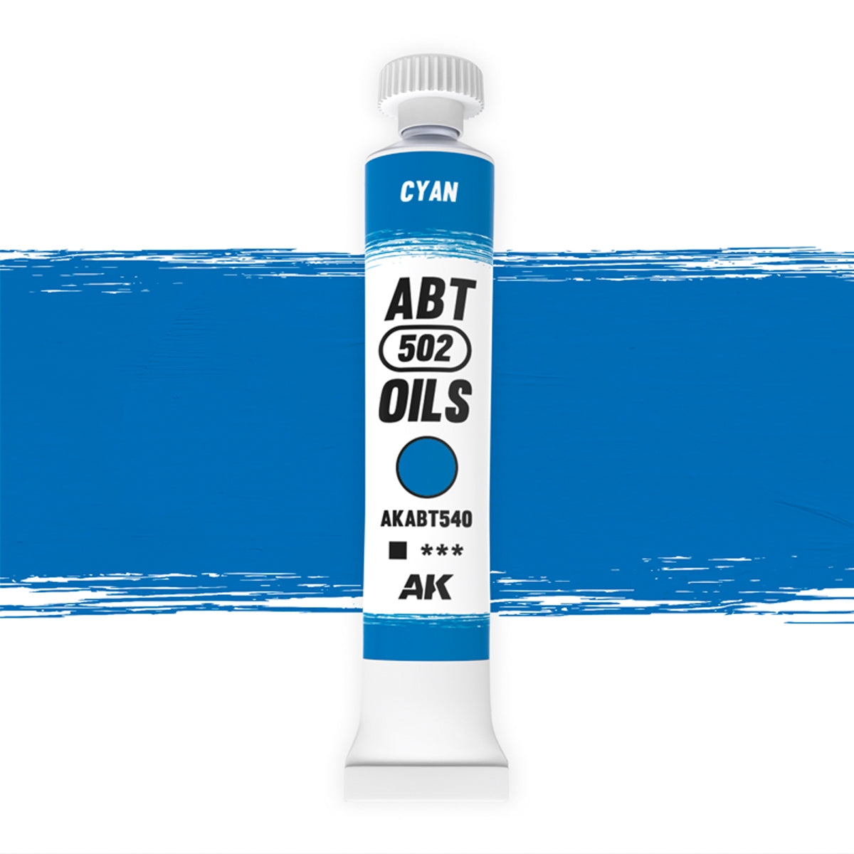 AK Interactive ABT 502 Oil Cyan (AKABT540), Ölfarbe für Weathering, 20 ml