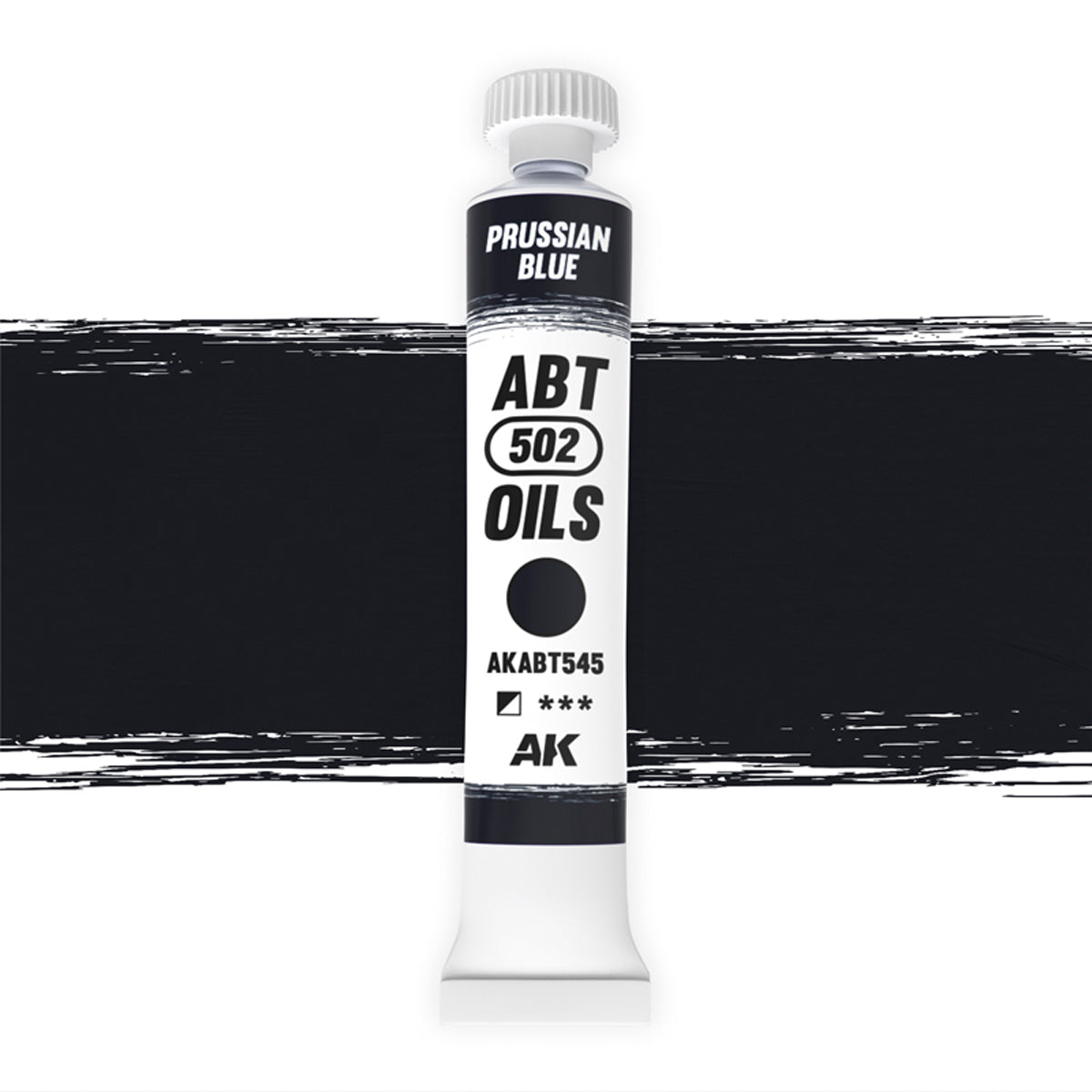 AK Interactive ABT 502 Oil Prussian Blue (AKABT545), Ölfarbe für Weathering, 20 ml