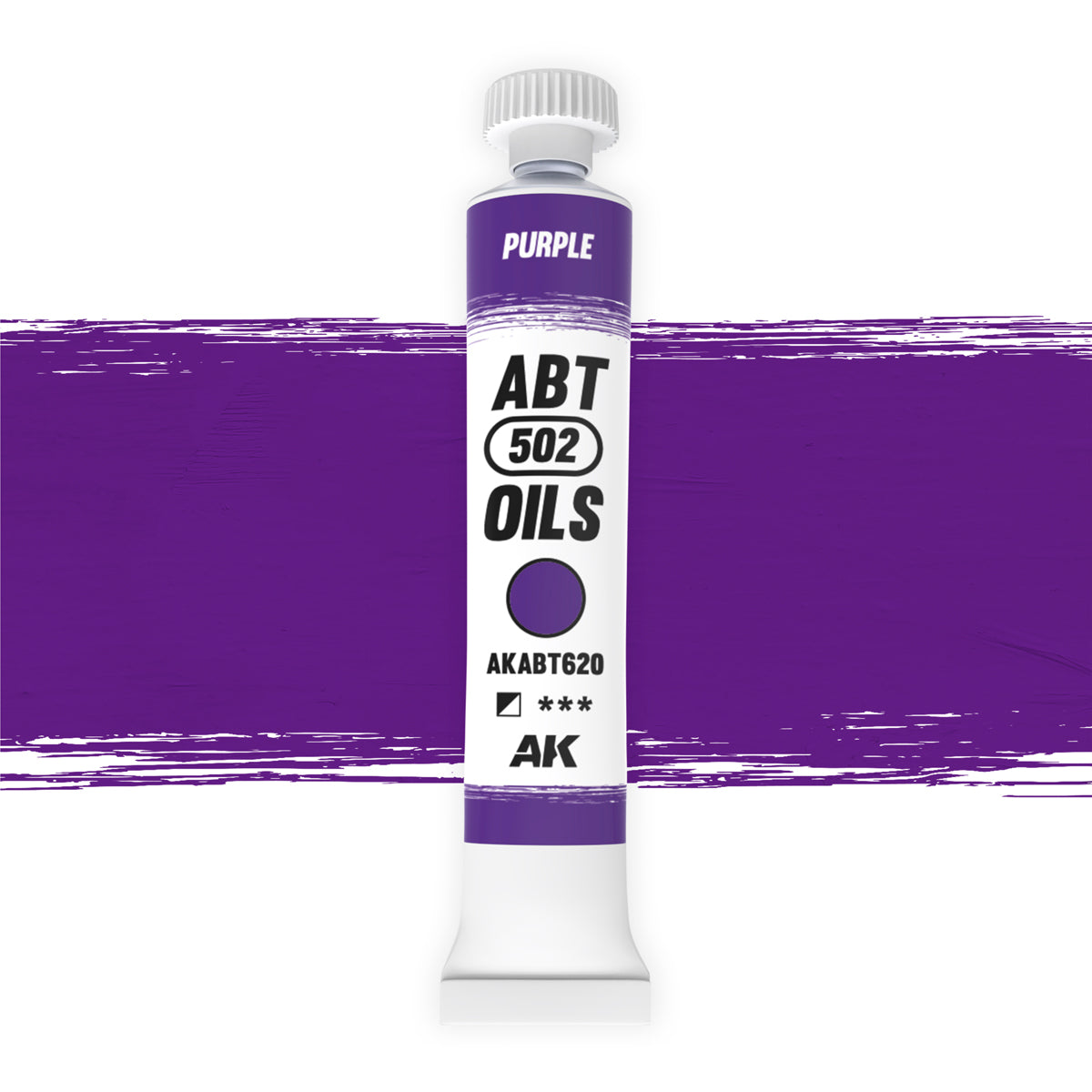 AK Interactive ABT 502 Oil Purple (AKABT620), Ölfarbe für Weathering, 20 ml