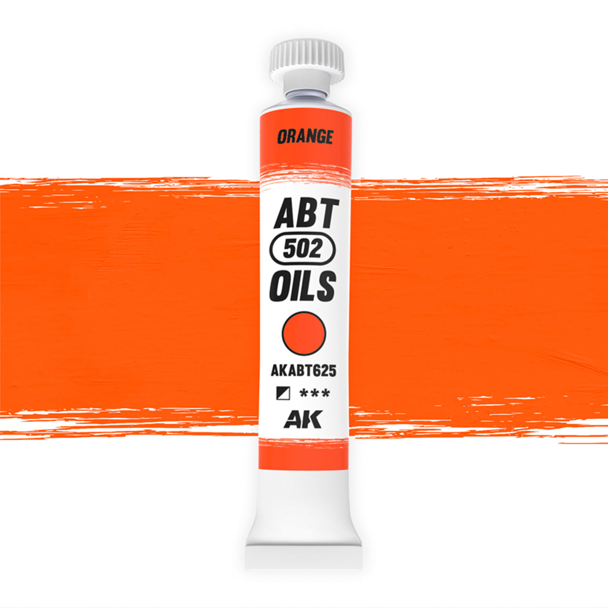 AK Interactive ABT 502 Oil Orange (AKABT625), Ölfarbe für Weathering, 20 ml