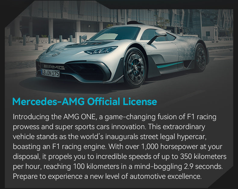CaDA C61503W Mercedes-AMG ONE Klemmbaustein-Modell, Heckansicht