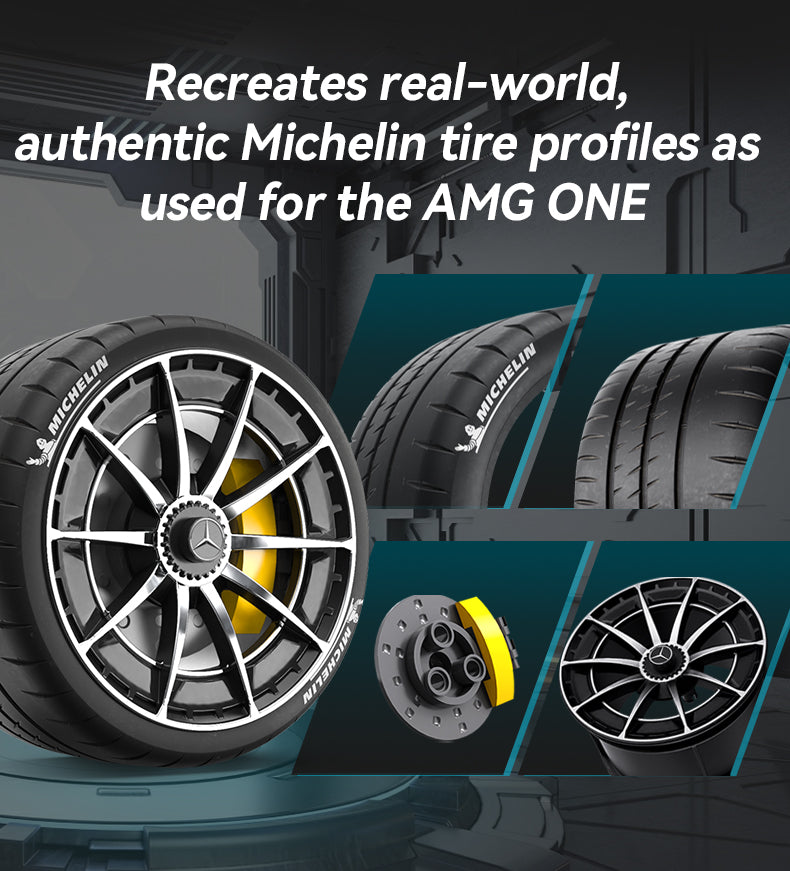 CaDA C61503W Mercedes-AMG ONE Klemmbaustein-Modell, Detailaufnahme