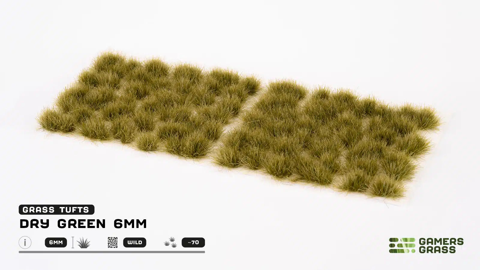 Gamers Grass – Grass Tufts: Dry Green 6mm
