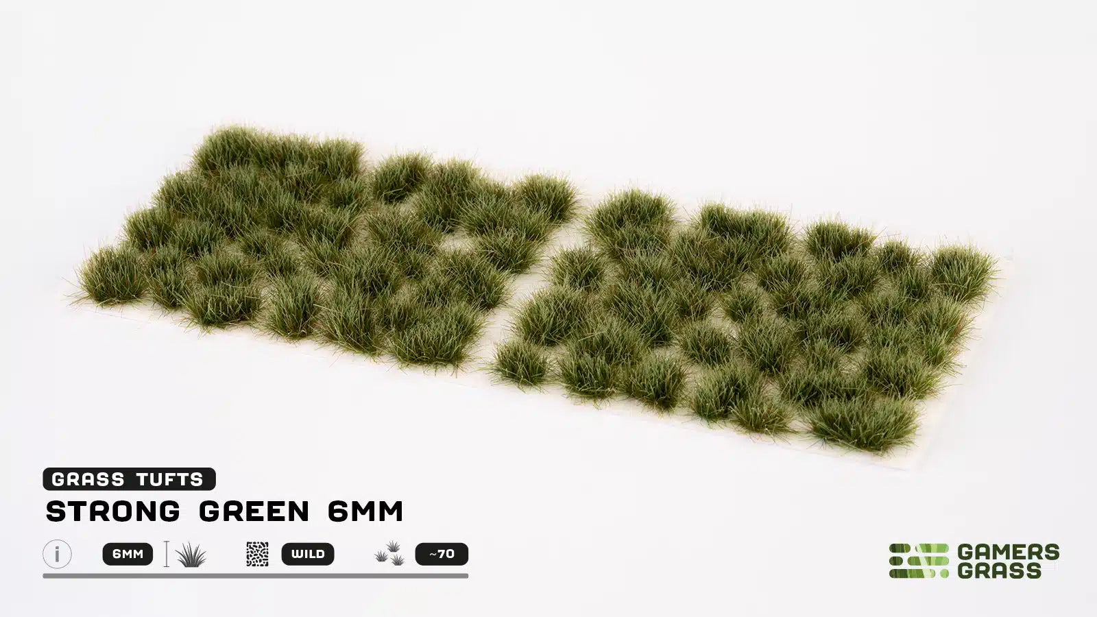 Gamers Grass – Grass Tufts: Strong Green 6mm