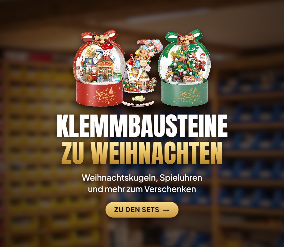 Klemmbausteine zu Weihnachten: Weihnachtskugeln und Spieluhren
