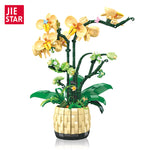 JIE STAR JJ9067 Orchideen Klemmbaustein-Modell, Herstelleransicht der Pflanze