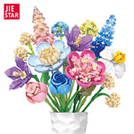 JIE STAR JJ9092 Blumenstrauß Klemmbaustein-Modell, Herstelleransicht des Straußes