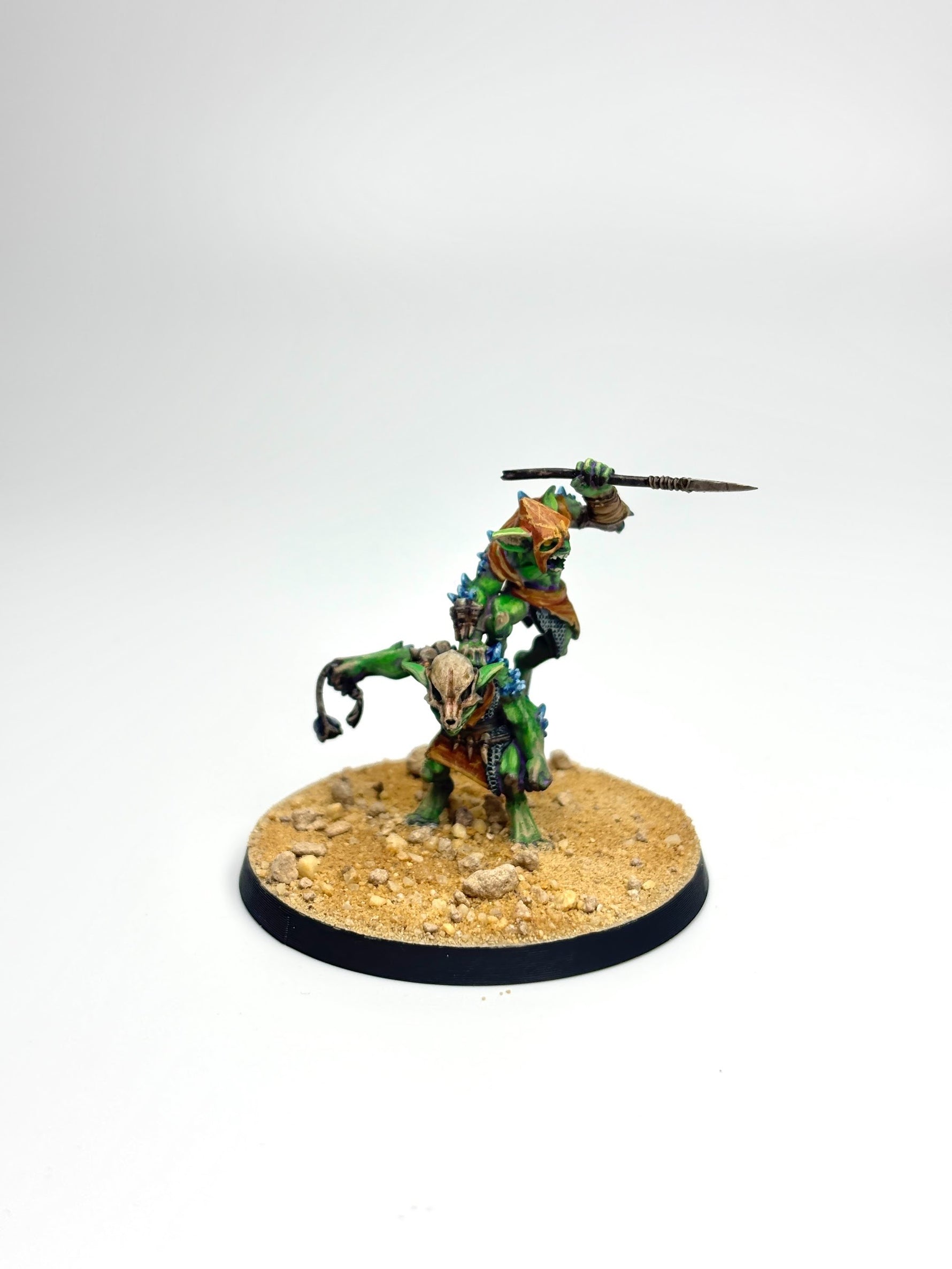 Bemalte Miniatur auf K&K Wasteland Base