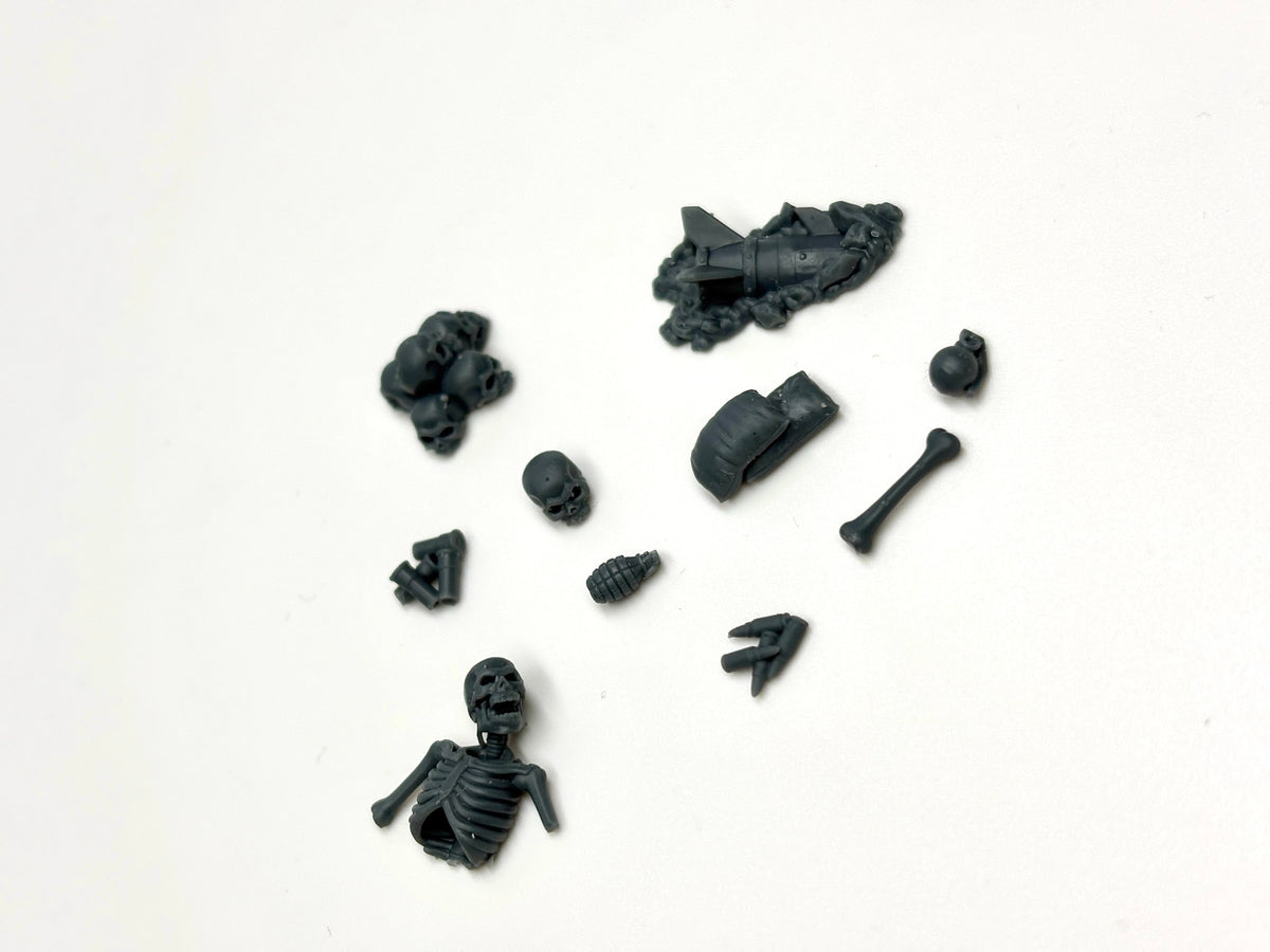 K&K Hobby Bitz Jar Resin Bits Skelett und Schaedel
