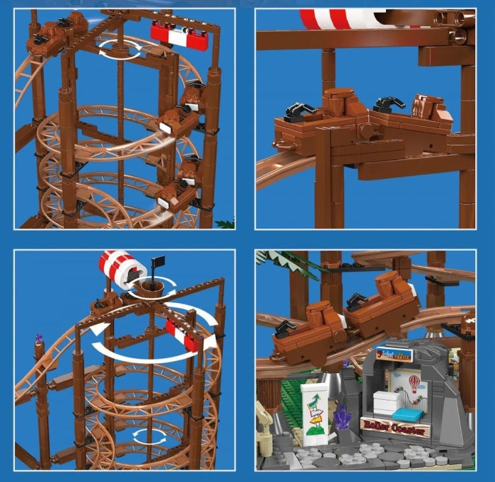 Mould King®11013 - Double Helix Achterbahn - Roller Coaster – Bild 4