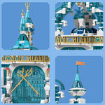 Mould King 11007 Frozen Entrance Klemmbaustein-Modell, Ansicht des kompletten Sets