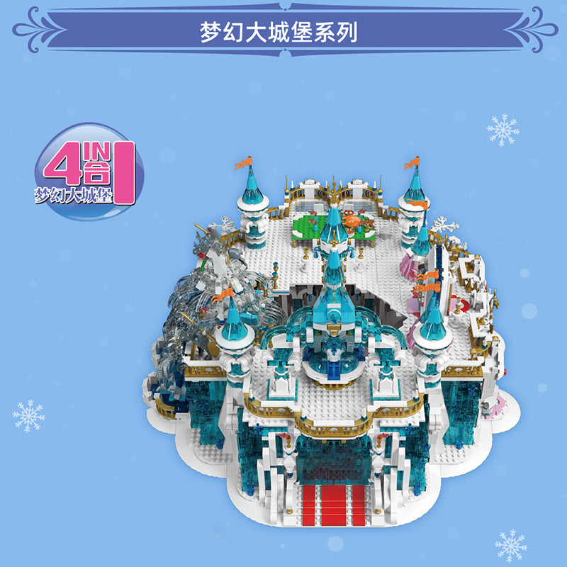 Mould King 11008 Snow Palace Klemmbaustein-Modell, weitere Detailansicht