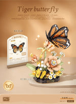 LOZ 4117 Tigerschmetterling Klemmbaustein-Modell, Detailansicht der Flügel