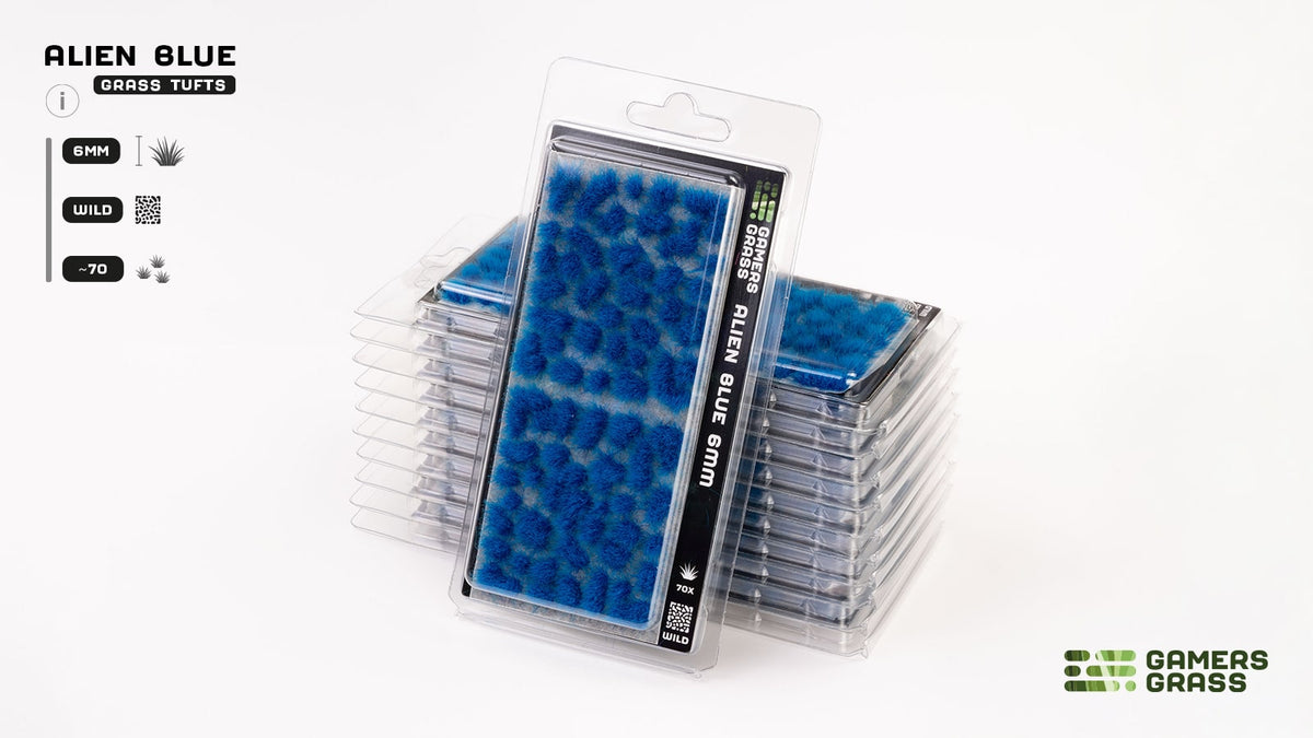 Gamers Grass – Alien Tufts: Alien Blue 6mm, Ansicht 3