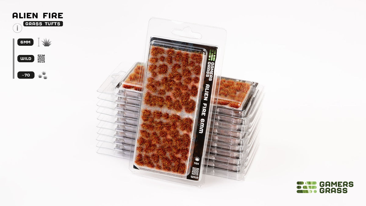 Gamers Grass – Alien Tufts: Alien Fire Tuft 8mm, Ansicht 3