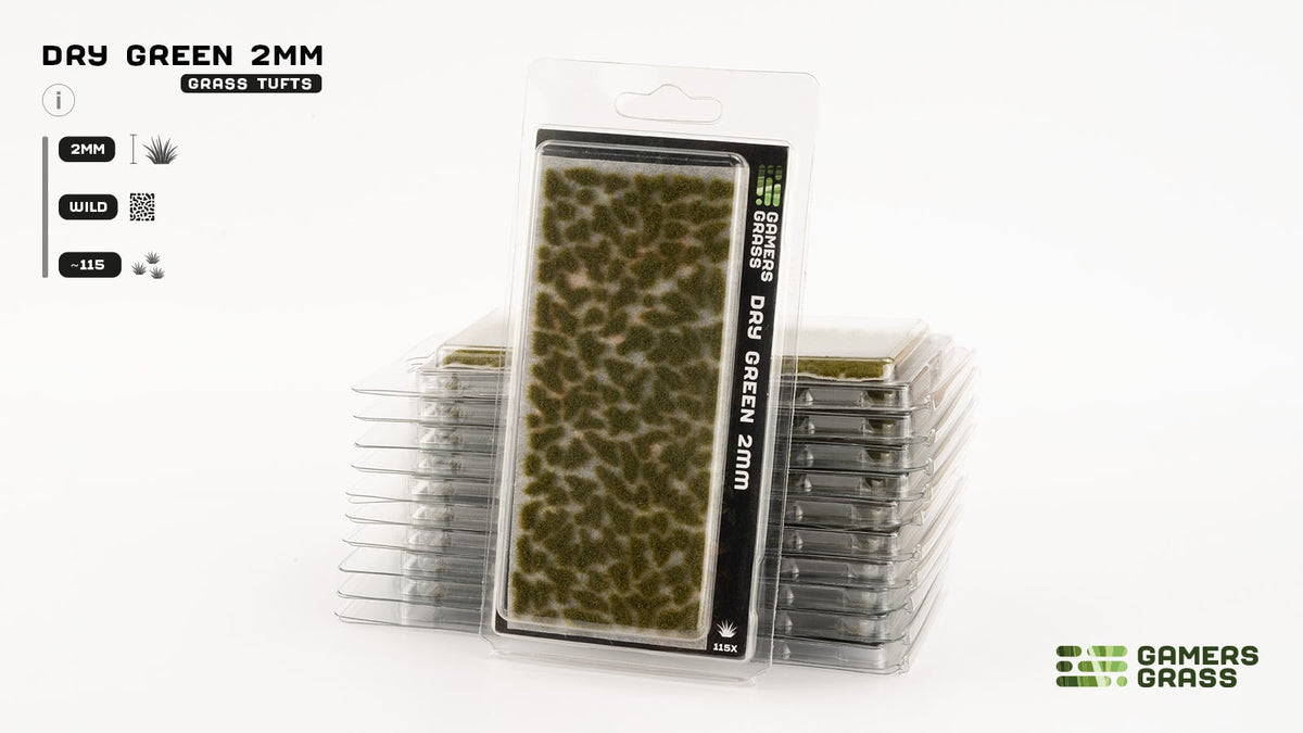 Gamers Grass – Grass Tufts: Dry Green 2mm, Ansicht 3