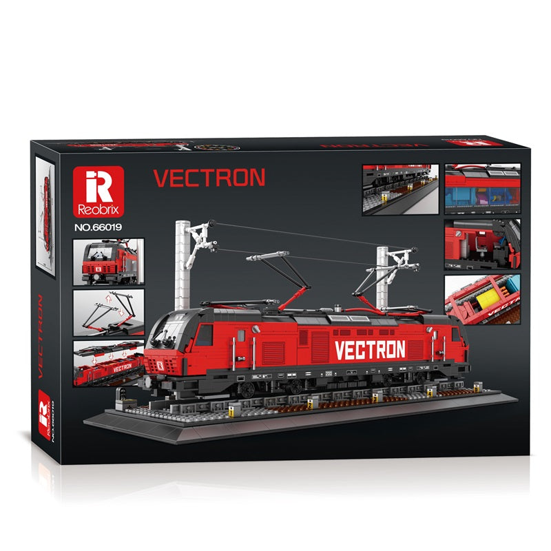 Reobrix 66019 Vectron Klemmbaustein-Modell, Führerstand im Detail