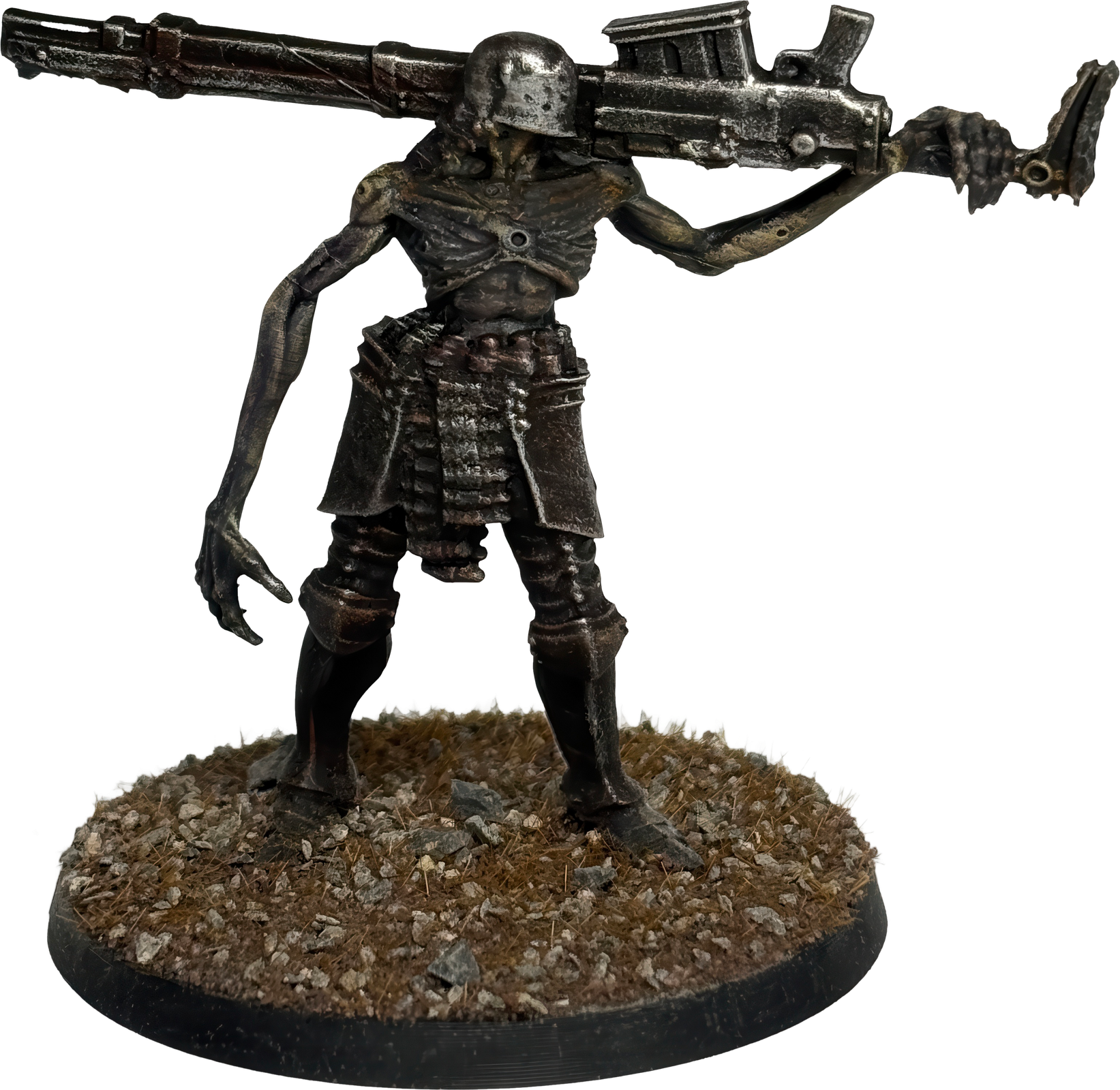 Bemalte Miniatur auf K&K Graveyard Base