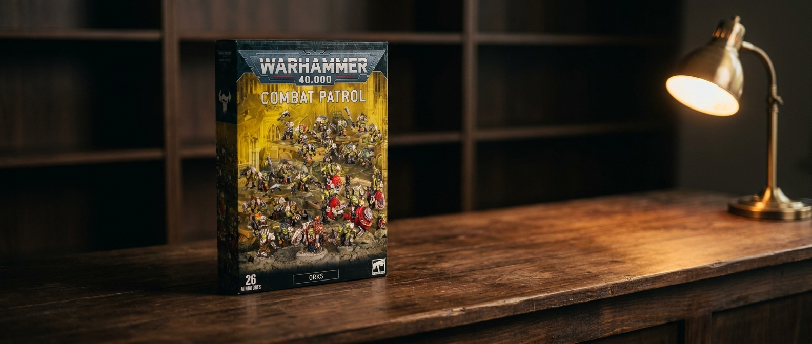 HC Promo Banner — Combat Patrols (Orks single, single-lamp)