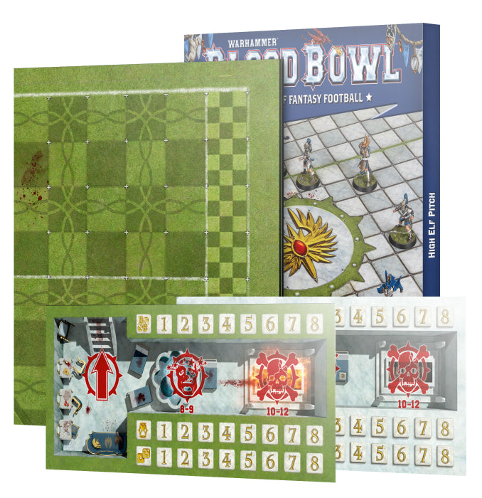 Warhammer - Blood Bowl: High Elf Pitch & Dugouts