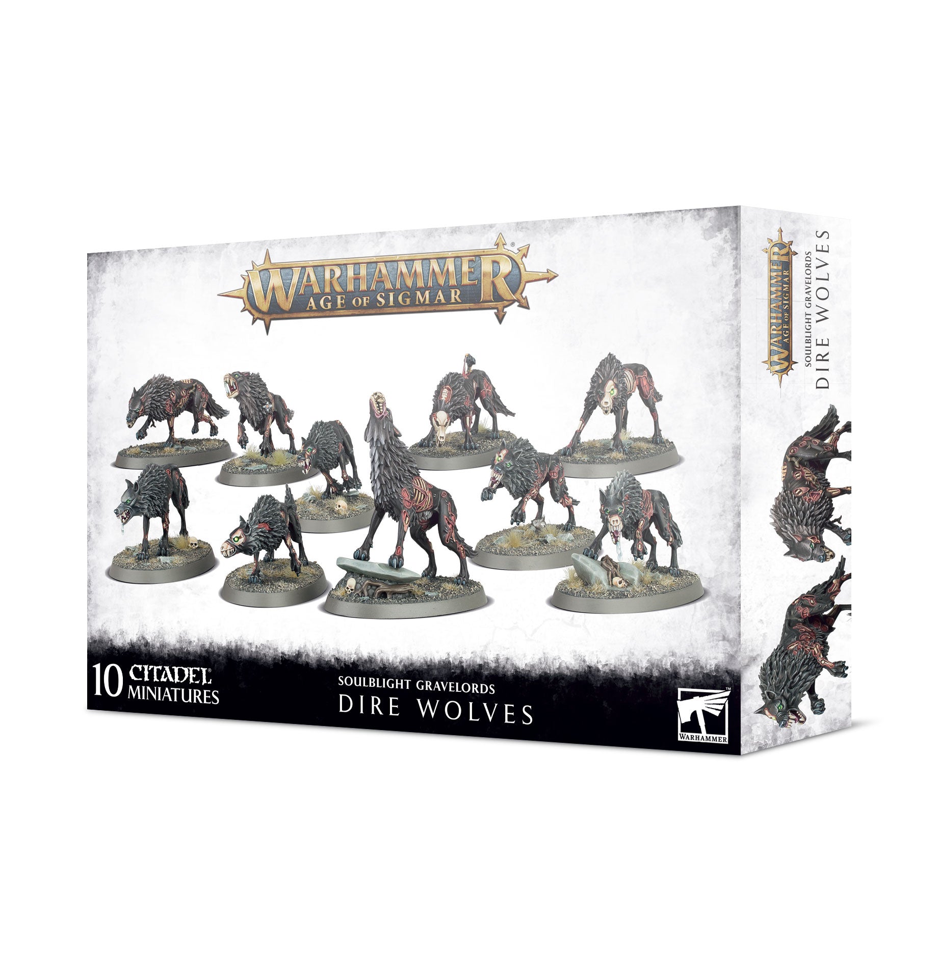 Warhammer Age of Sigmar: Soulblight Gravelords – Dire Wolves (91-45)