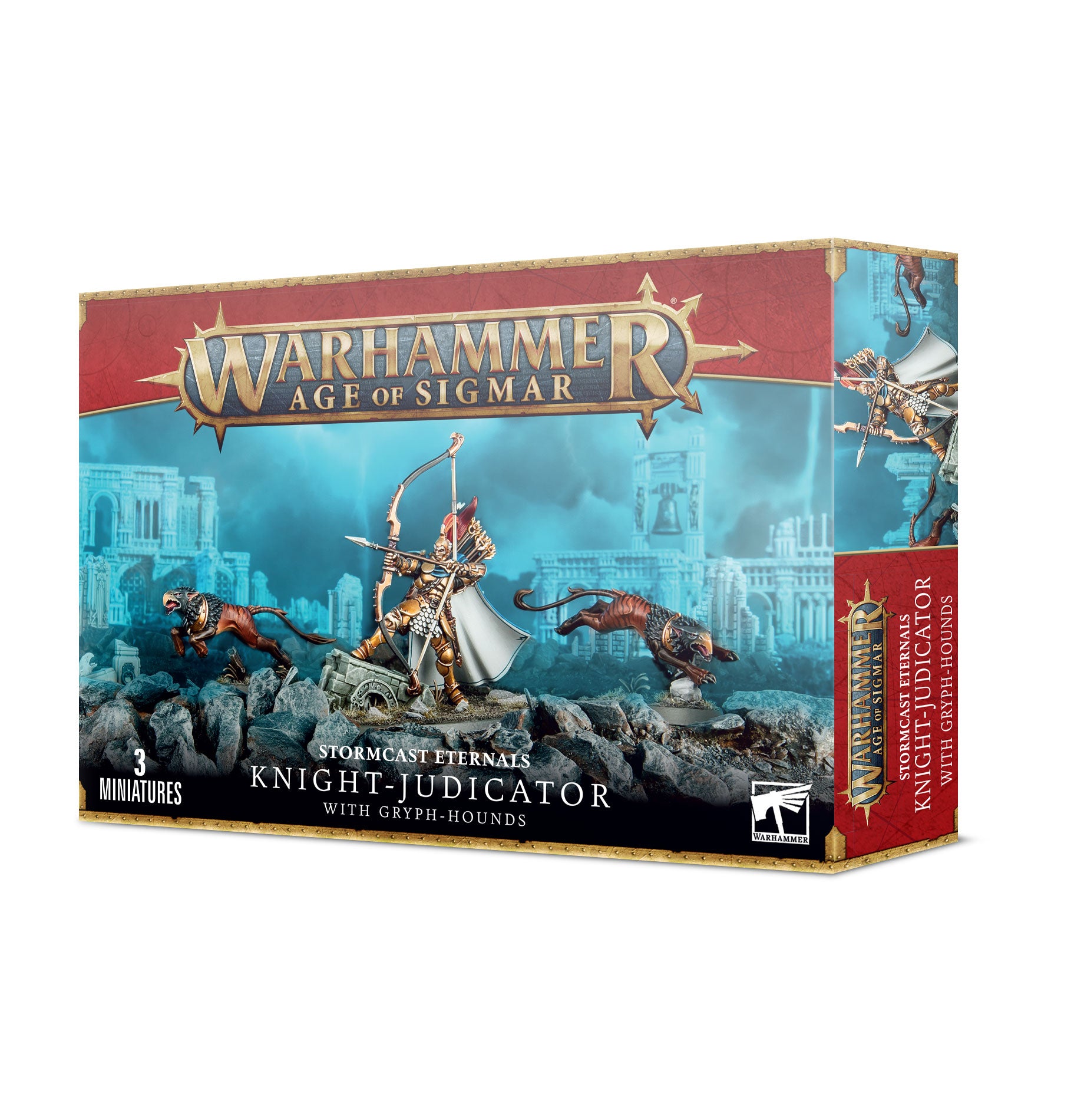 Warhammer Age of Sigmar: Stormcast Eternals – Knight-Judicator with Gryph-hounds (96-49)