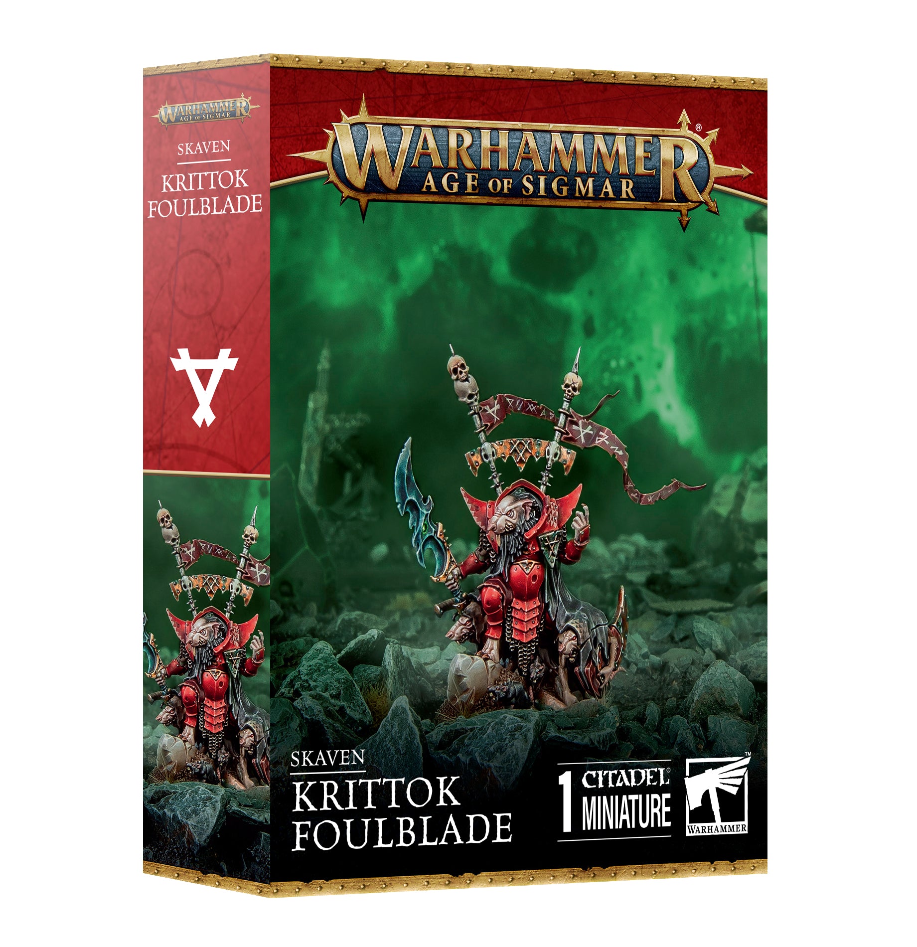 Warhammer Age of Sigmar: Skaven – Krittok Fangleader (90-49)