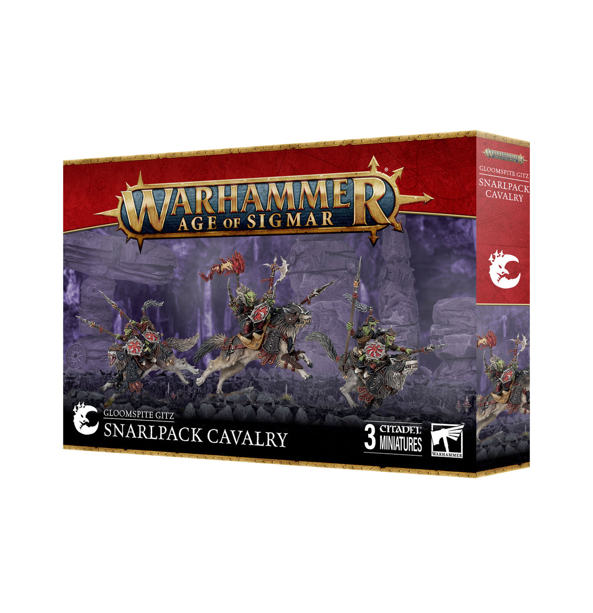 Warhammer Age of Sigmar – Gloomspite Gitz: Snarlpack Cavalry (89-88)
