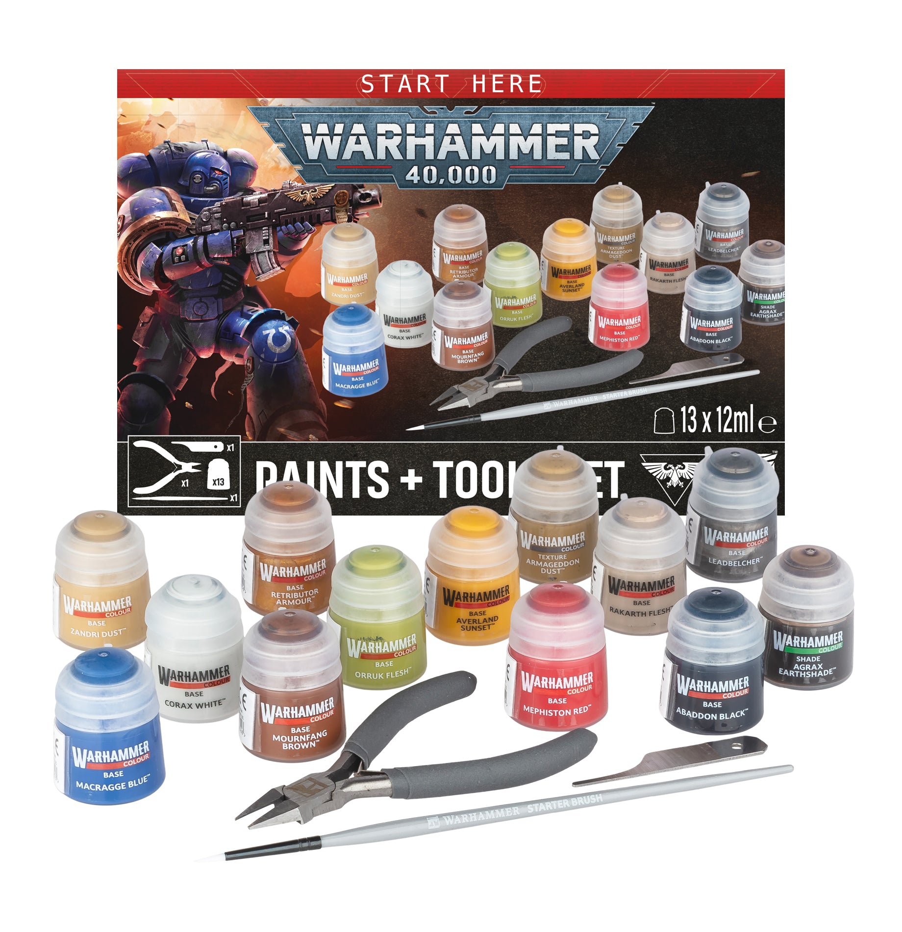 Warhammer 40.000: Paint + Tools Set (60-12)