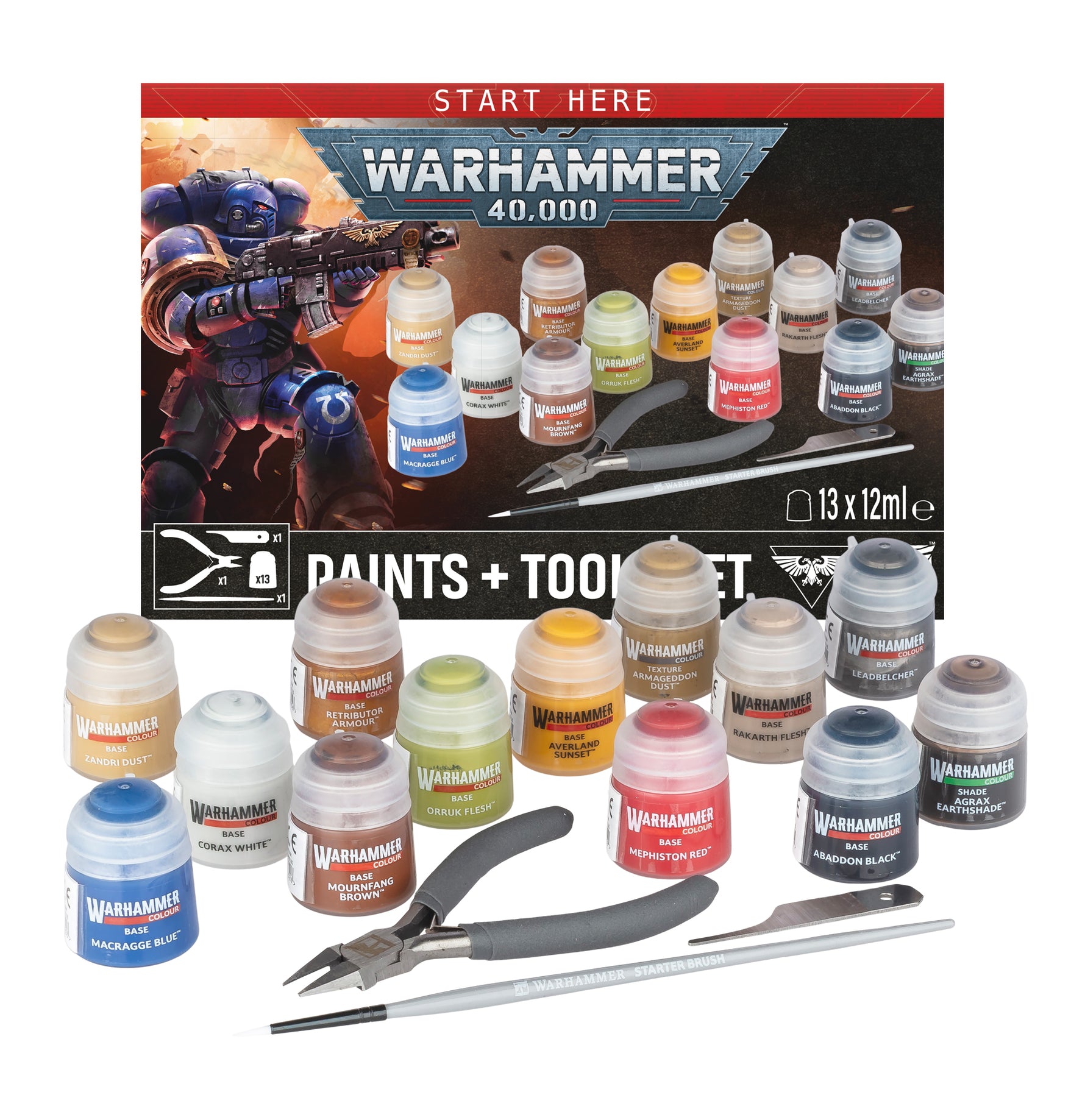 Warhammer 40.000: Paint + Tools Set (60-12)