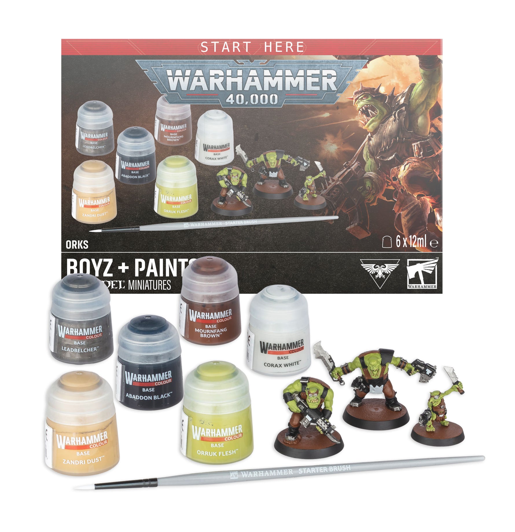 Warhammer 40.000 – Orks: Combat Patrol + Paint Set (60-05)