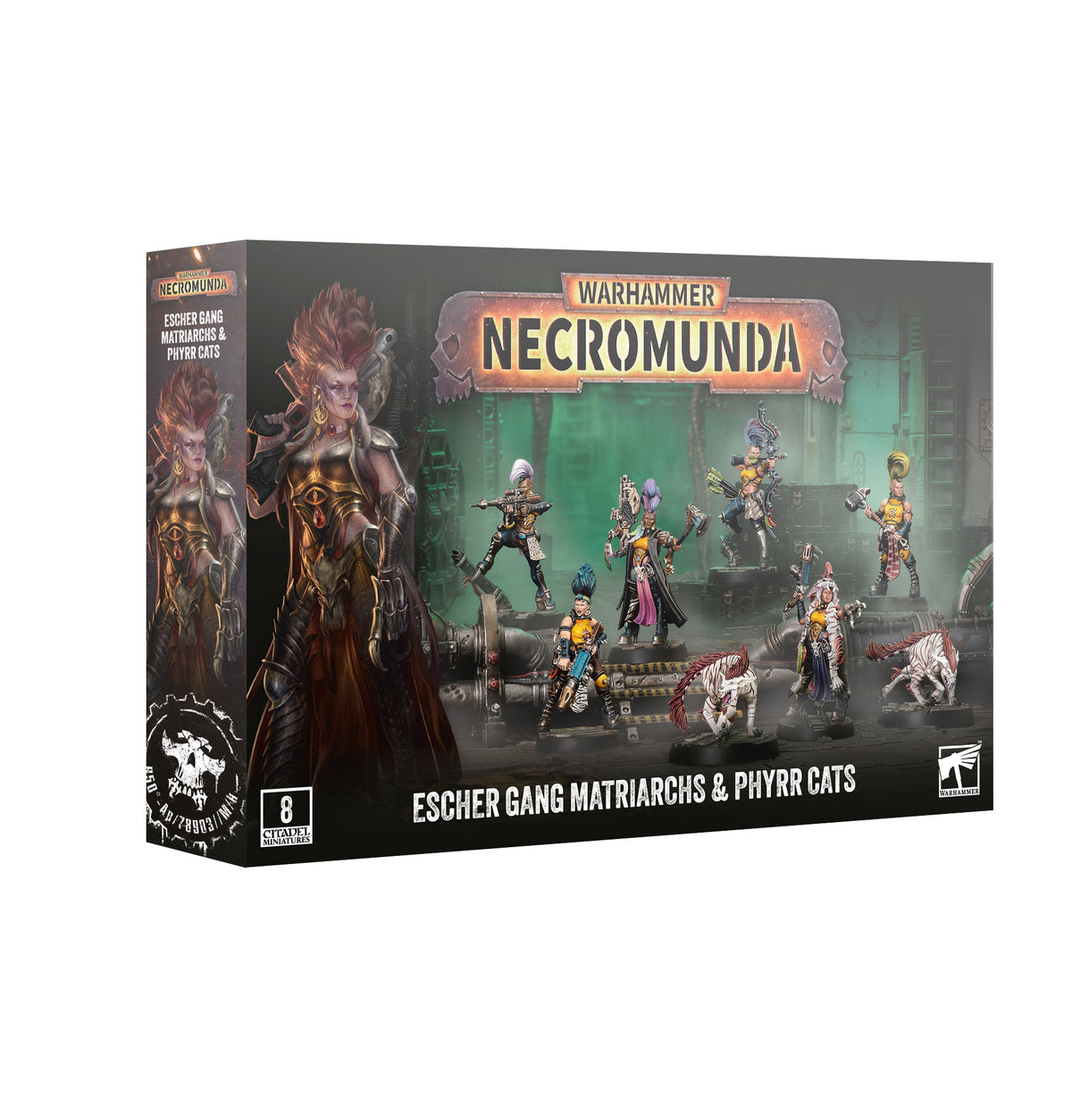 Necromunda – Escher: Gang Matriarchs & Phyrr Cats (301-75)