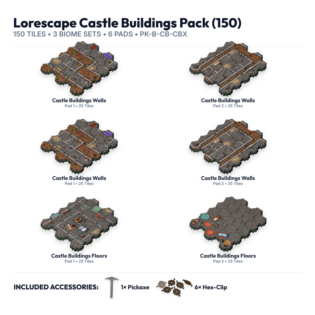 Lorescape – Terrain Tiles: Castles Pack