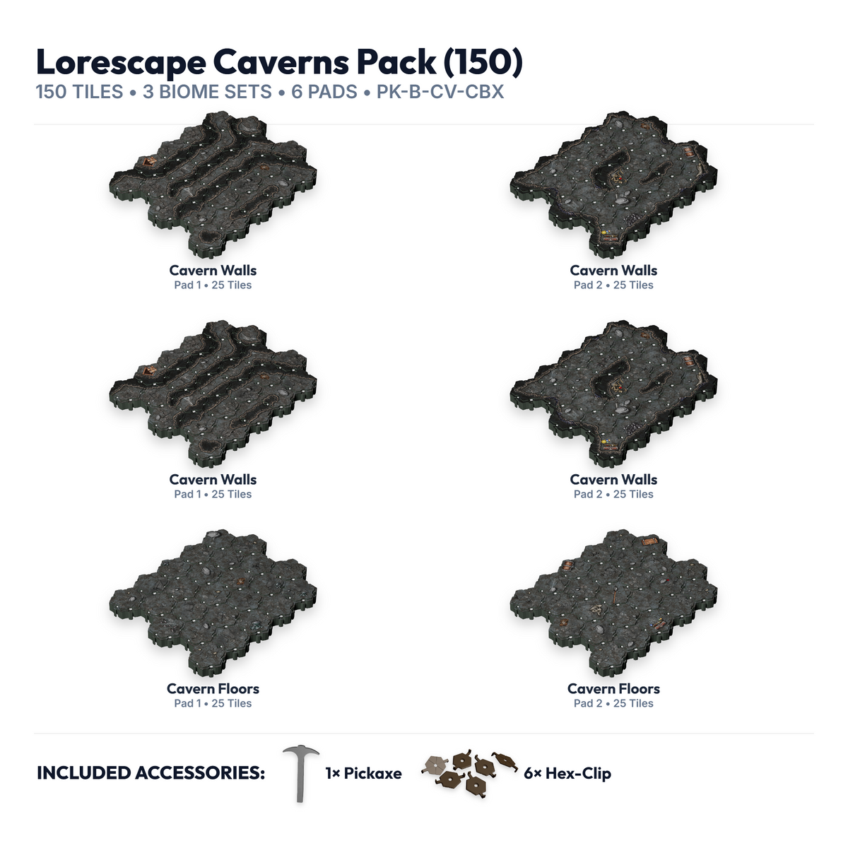 Lorescape – Terrain Tiles: Caverns Pack