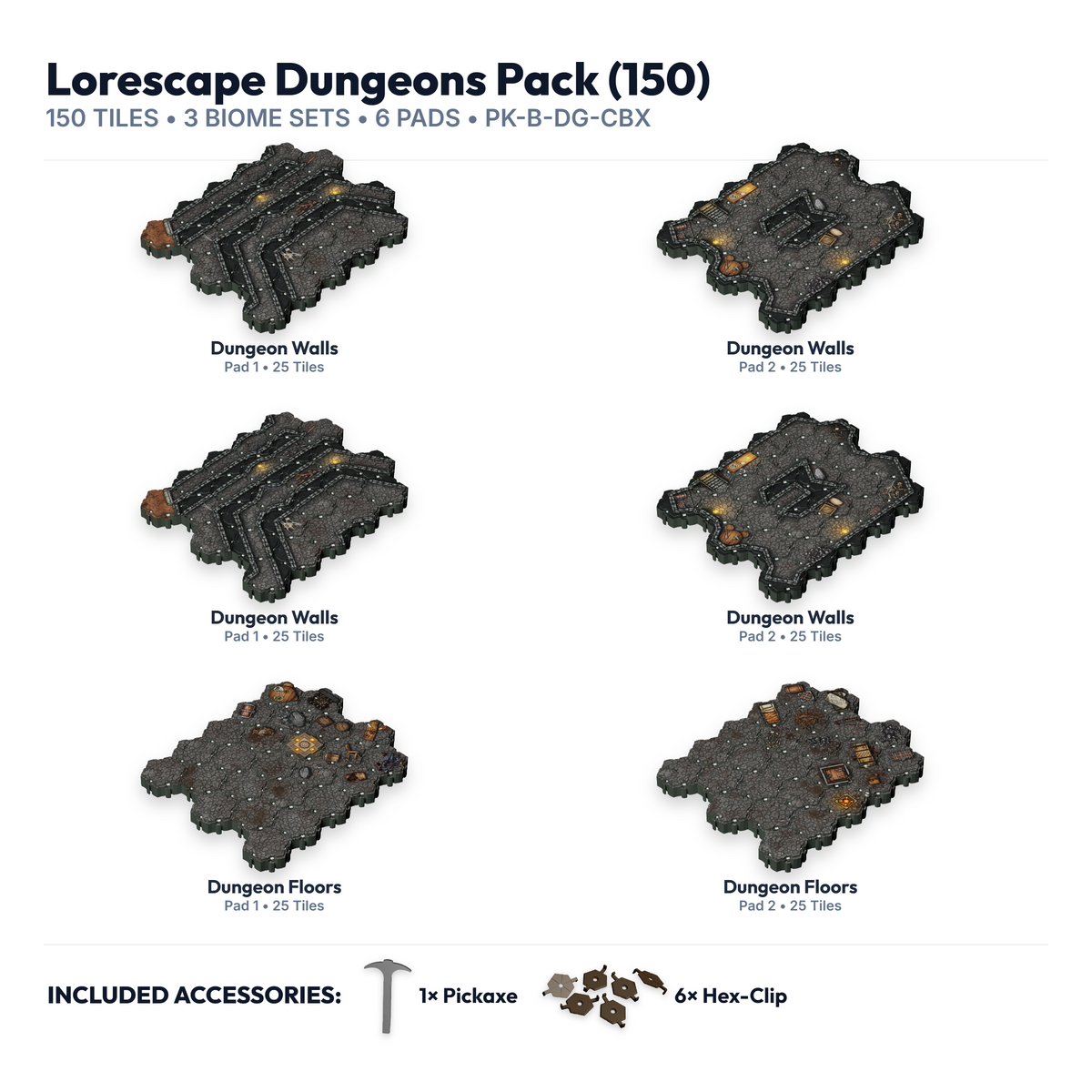 Lorescape – Terrain Tiles: Dungeons Pack