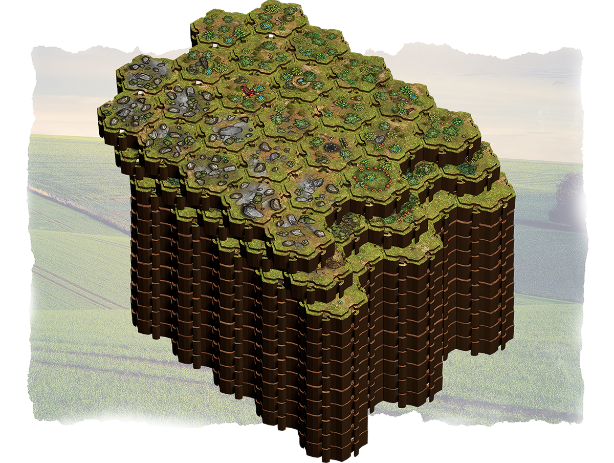 Lorescape – Terrain Tiles: Grassland Battlefield Pack