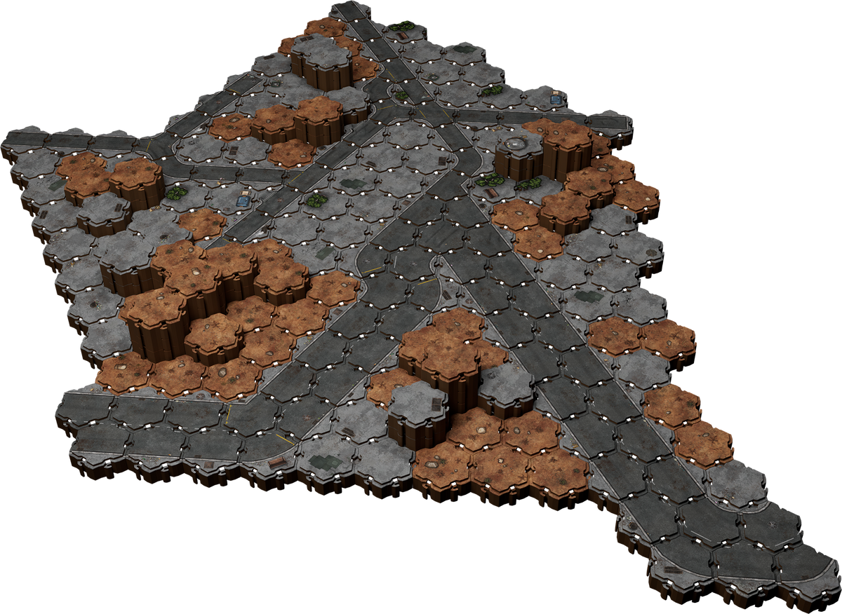 Lorescape – Terrain Tiles: Urban Battlefield Pack