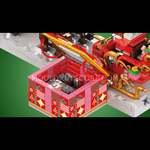 Mould King 10154 Weihnachtsschlitten Klemmbaustein-Modell, Seitenansicht