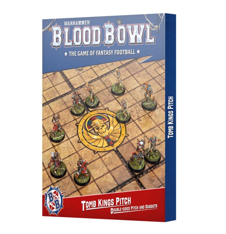 Warhammer - Blood Bowl: Tomb Kings Pitch: Double-sided Pitch and Dugouts Set (202-60)