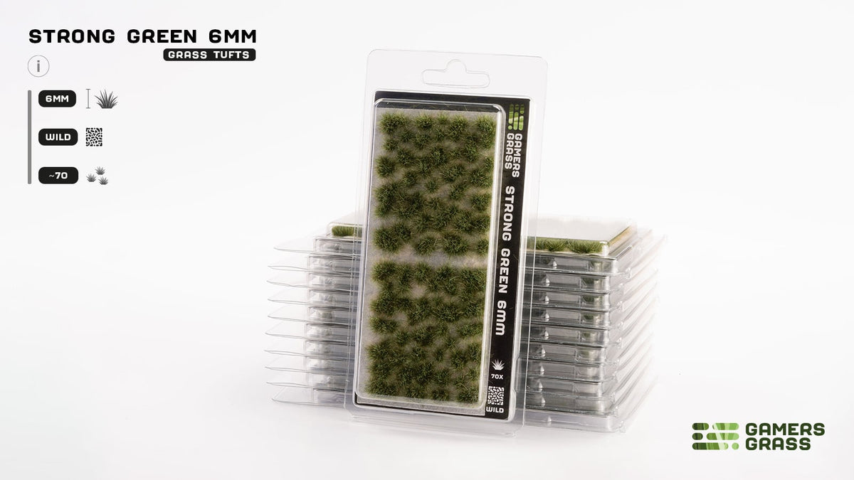Gamers Grass – Grass Tufts: Strong Green 6mm, Ansicht 3