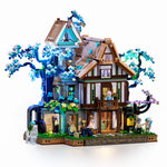 Lumibricks 20006 Sylvan Inn Klemmbaustein-Modell, Gesamtansicht des Waldgasthauses
