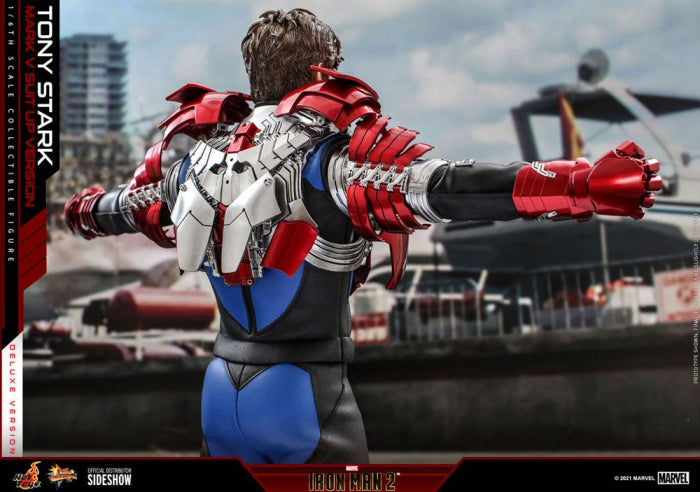 Hot Toys Iron Man 2 Movie Masterpiece Actionfigur 1/6 Tony Stark (Mark V Suit Up Version) – Bild 3