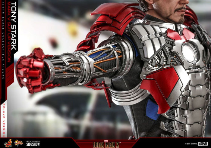 Hot Toys Iron Man 2 Movie Masterpiece Actionfigur 1/6 Tony Stark (Mark V Suit Up Version) – Bild 5